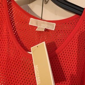 Michael Kors Vibrant Red Mesh dress